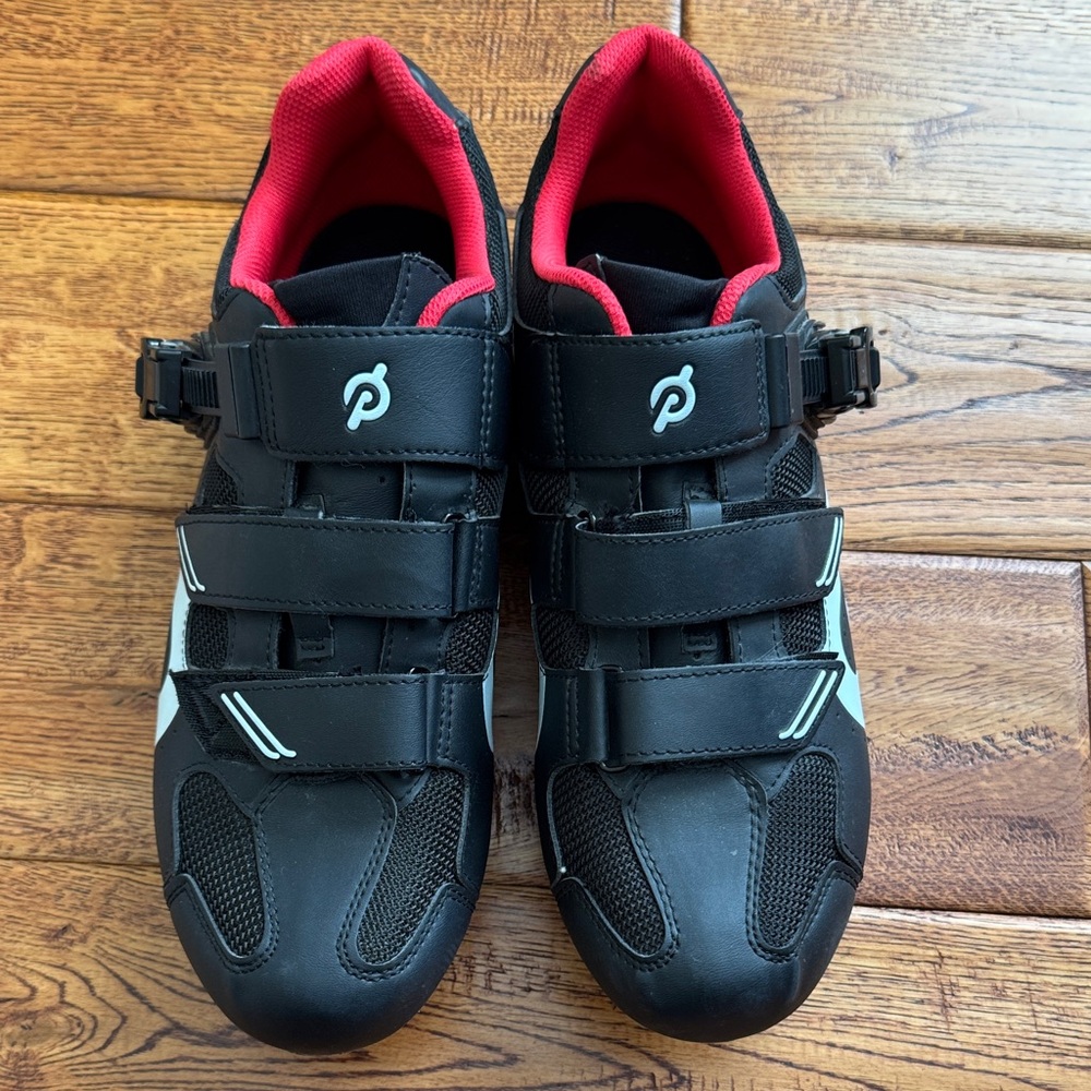 Peloton Black and Red Cycling Shoes size men 12